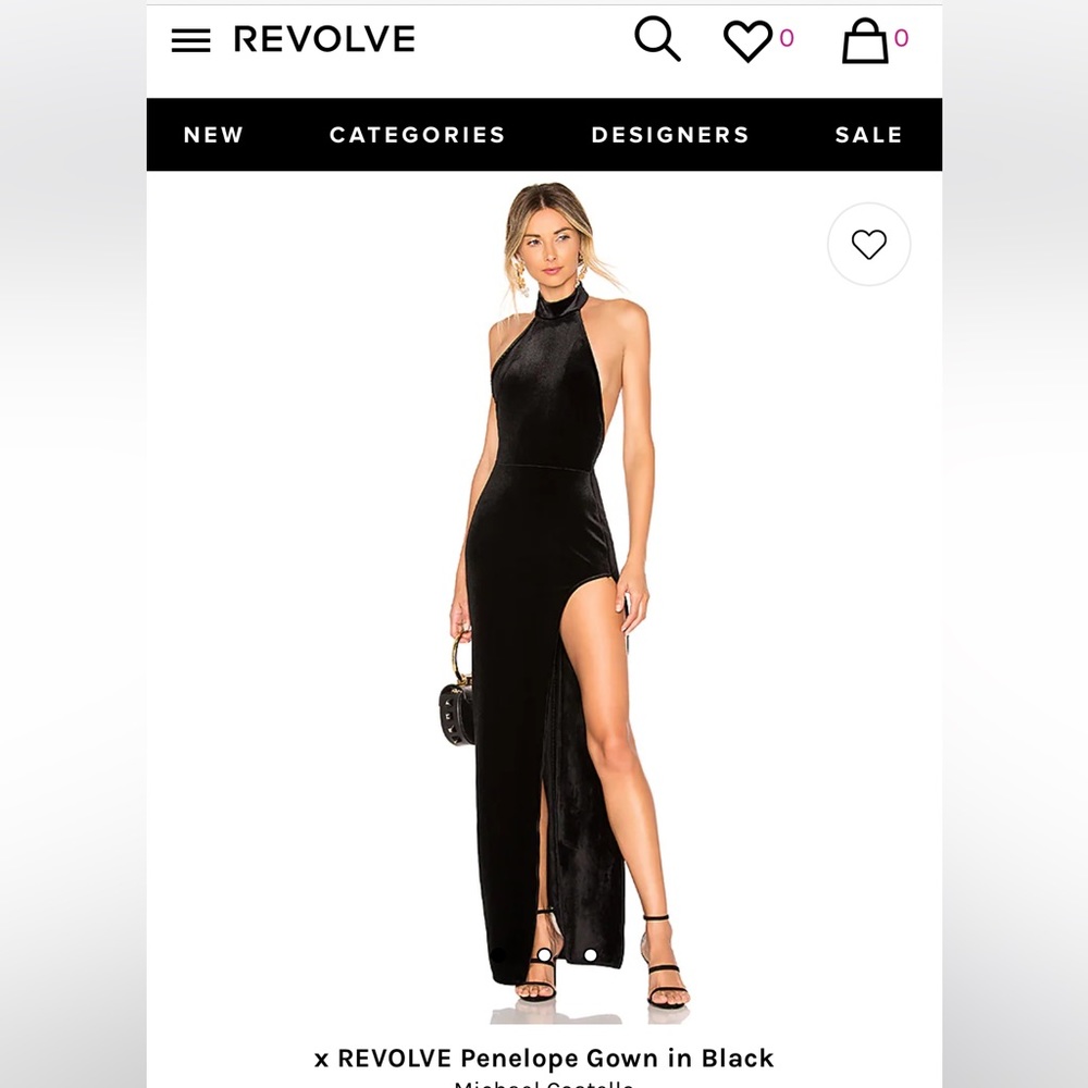 Black Michael Costello gown
